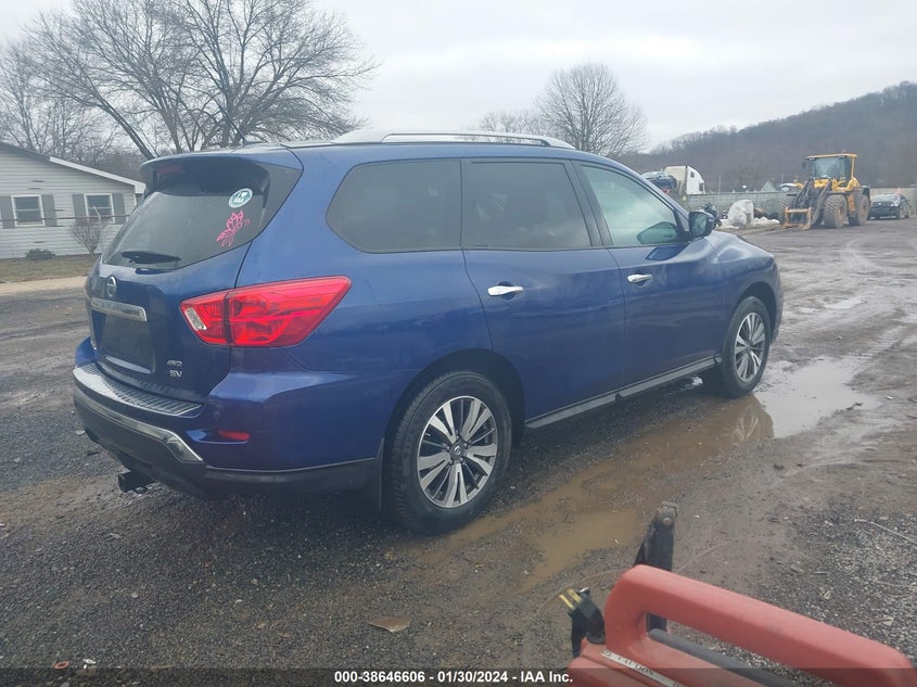 VIN 5N1DR2MM8HC910520 2017 NISSAN PATHFINDER SV