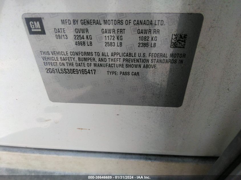 2014 CADILLAC XTS - 2G61L5S30E9165417