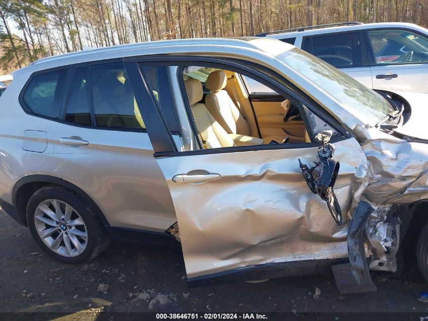 2013 BMW X3 XDRIVE28I - 5UXWX9C53D0D06263
