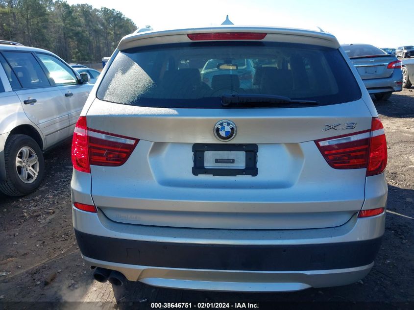 2013 BMW X3 XDRIVE28I - 5UXWX9C53D0D06263