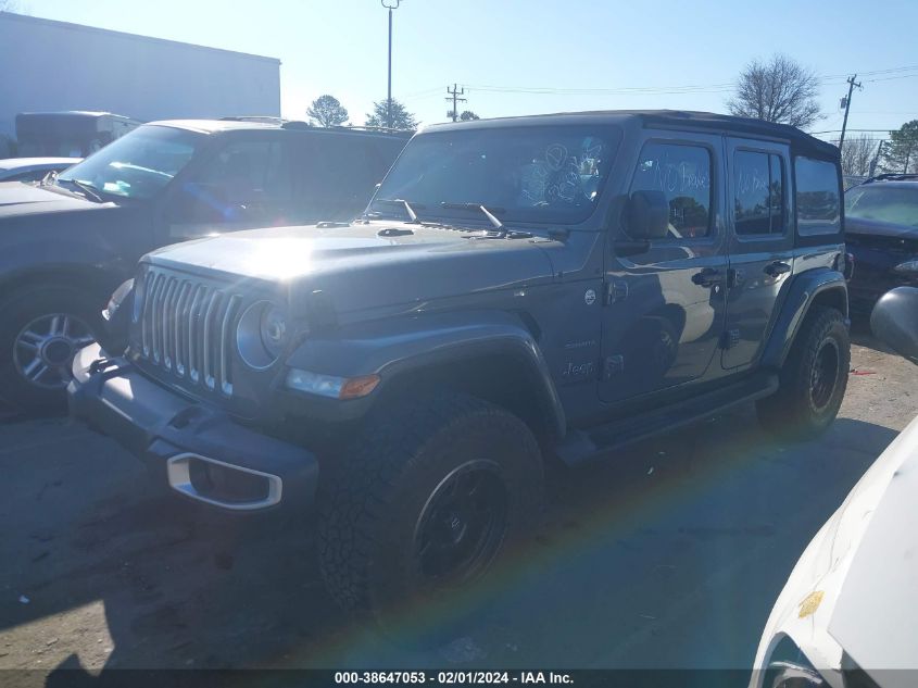 2020 JEEP WRANGLER UNLIMITED SAHARA 4X4 - 1C4HJXEG7LW243496