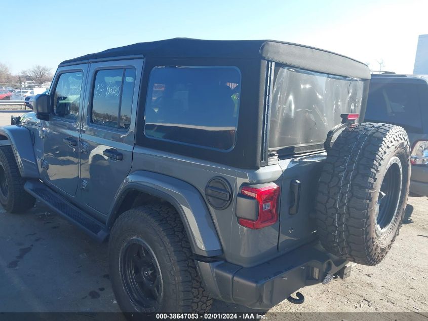 2020 JEEP WRANGLER UNLIMITED SAHARA 4X4 - 1C4HJXEG7LW243496