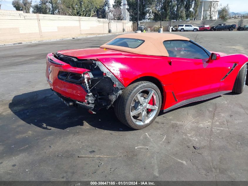 2014 CHEVROLET CORVETTE STINGRAY - 1G1YF3D70E5114870