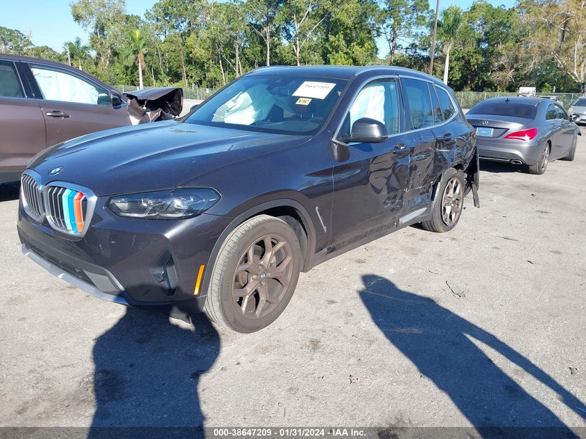 VIN 5UX43DP02N9K81810 2022 BMW X3 SDRIVE30I