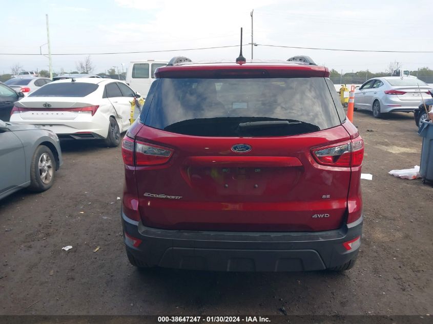 2020 FORD ECOSPORT SE - MAJ6S3GL7LC341264