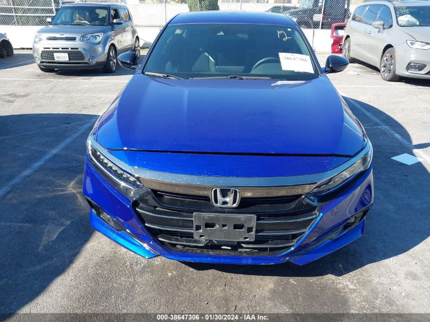 2022 HONDA ACCORD SPORT - 1HGCV1F36NA022027