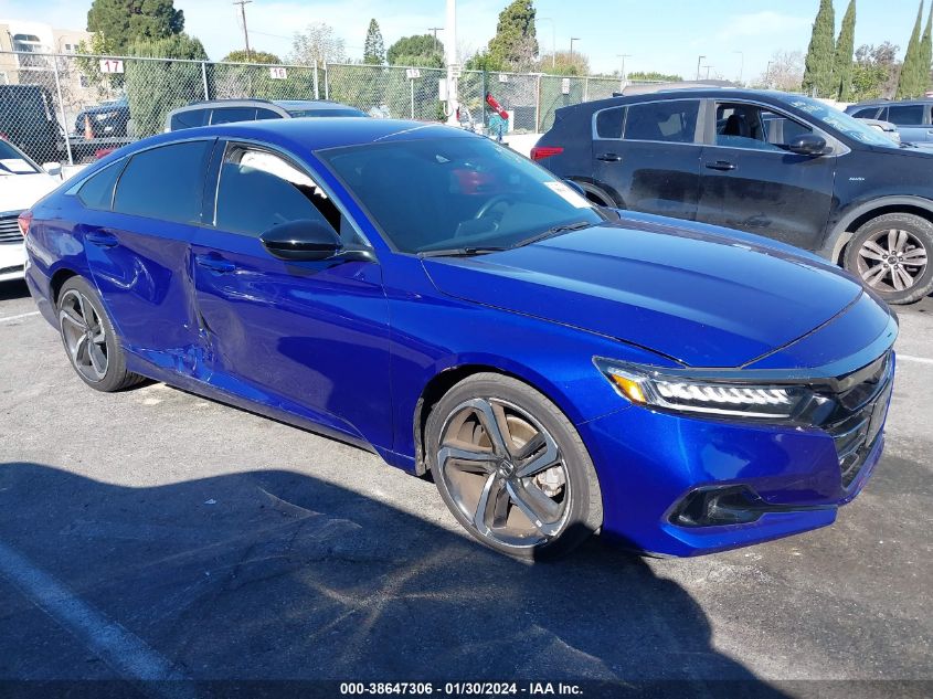 2022 HONDA ACCORD SPORT - 1HGCV1F36NA022027