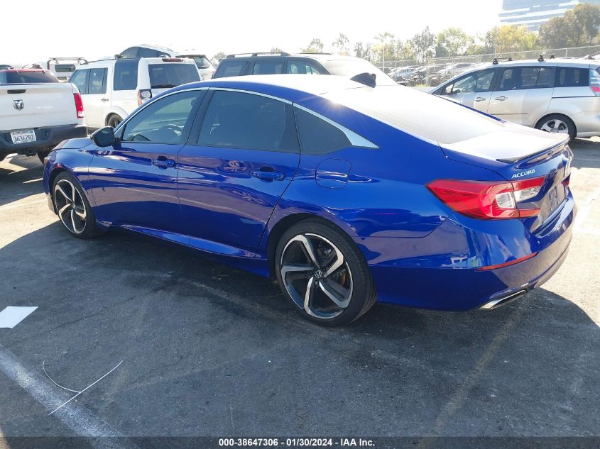 2022 HONDA ACCORD SPORT - 1HGCV1F36NA022027