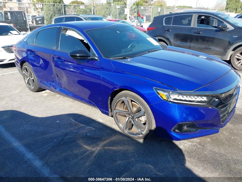 2022 HONDA ACCORD SPORT - 1HGCV1F36NA022027