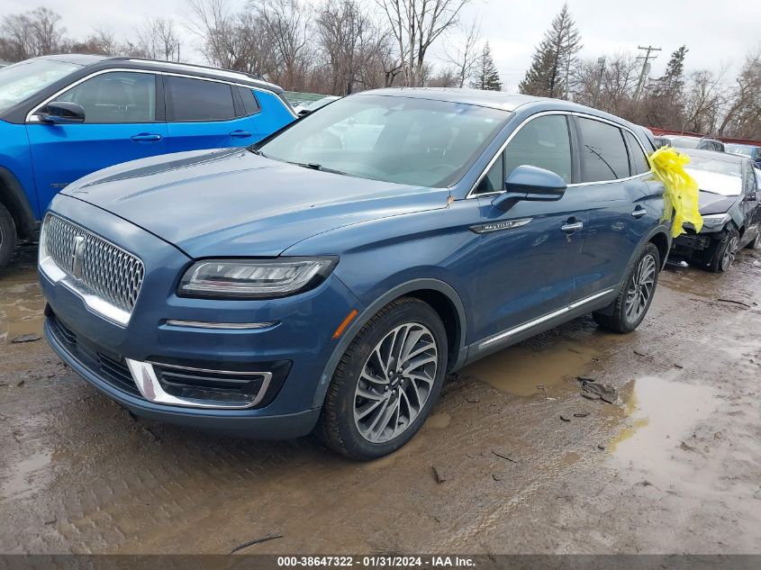 2019 LINCOLN NAUTILUS RESERVE - 2LMPJ8L99KBL41645