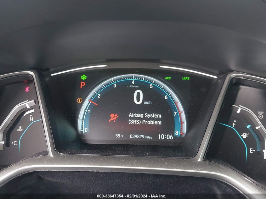 2021 HONDA CIVIC EX - 19XFC1F35ME207134