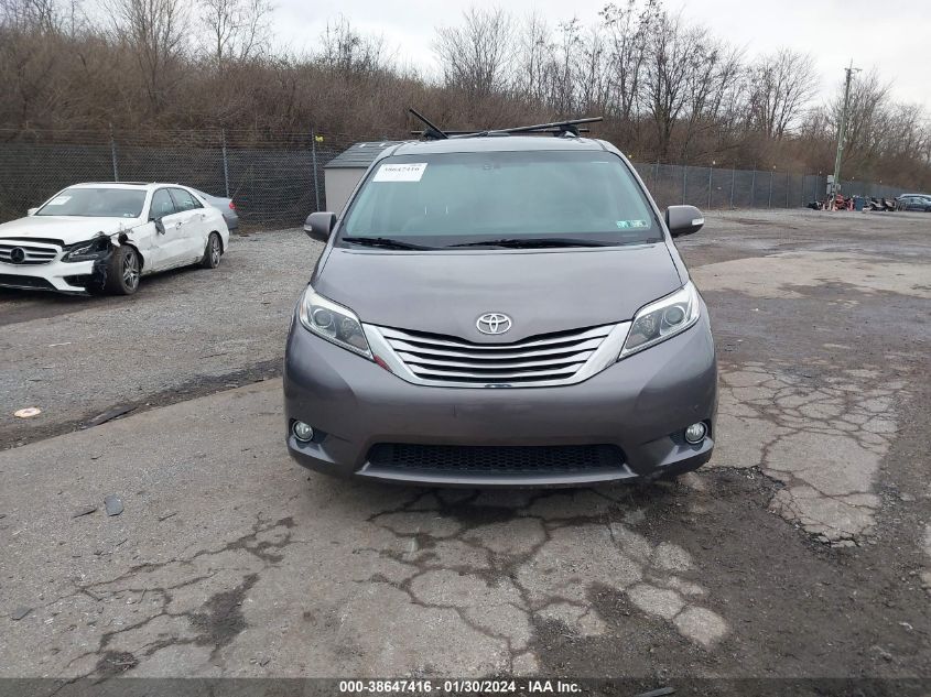 2015 TOYOTA SIENNA LIMITED PREMIUM 7 PASSENGER - 5TDDK3DC0FS112045