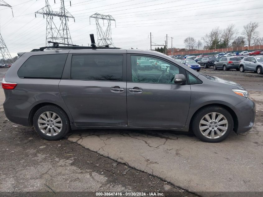 2015 TOYOTA SIENNA LIMITED PREMIUM 7 PASSENGER - 5TDDK3DC0FS112045