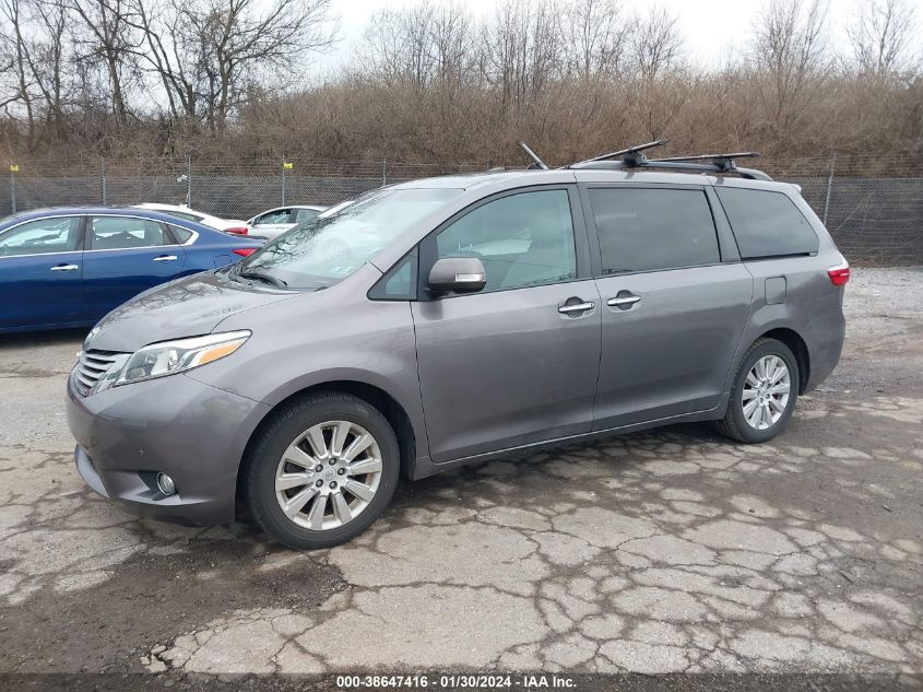 2015 TOYOTA SIENNA LIMITED PREMIUM 7 PASSENGER - 5TDDK3DC0FS112045