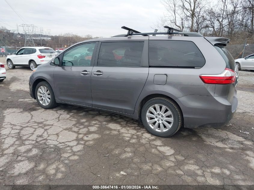 2015 TOYOTA SIENNA LIMITED PREMIUM 7 PASSENGER - 5TDDK3DC0FS112045
