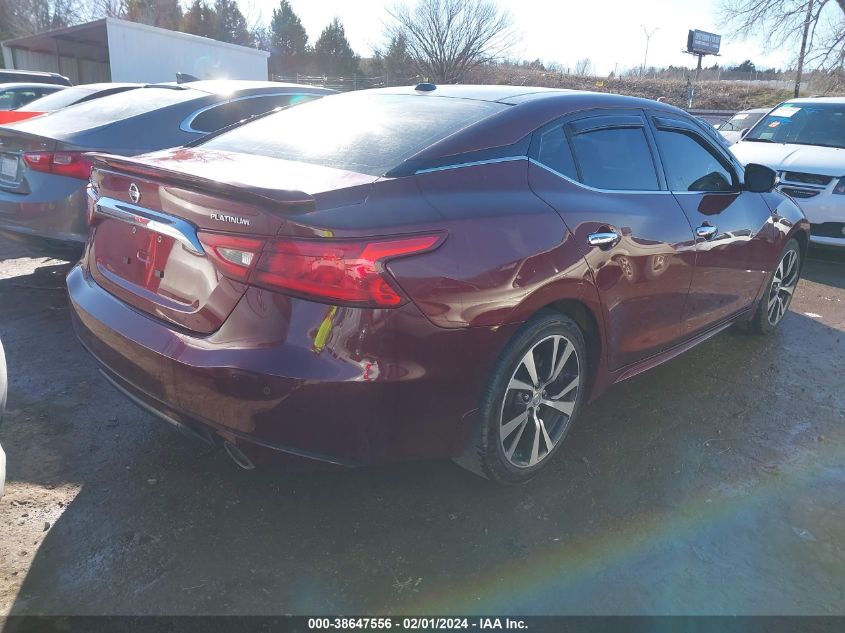 2016 NISSAN MAXIMA 3.5 PLATINUM - 1N4AA6AP3GC384077