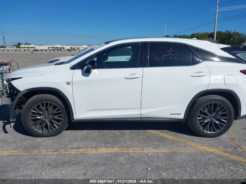 2016 LEXUS RX 450H 450H/BASE/F SPORT - 2T2BGMCA4GC005505