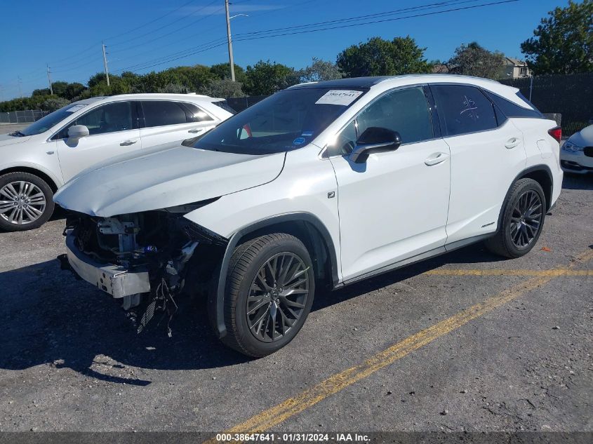 2016 LEXUS RX 450H 450H/BASE/F SPORT - 2T2BGMCA4GC005505