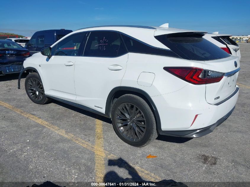 2016 LEXUS RX 450H 450H/BASE/F SPORT - 2T2BGMCA4GC005505