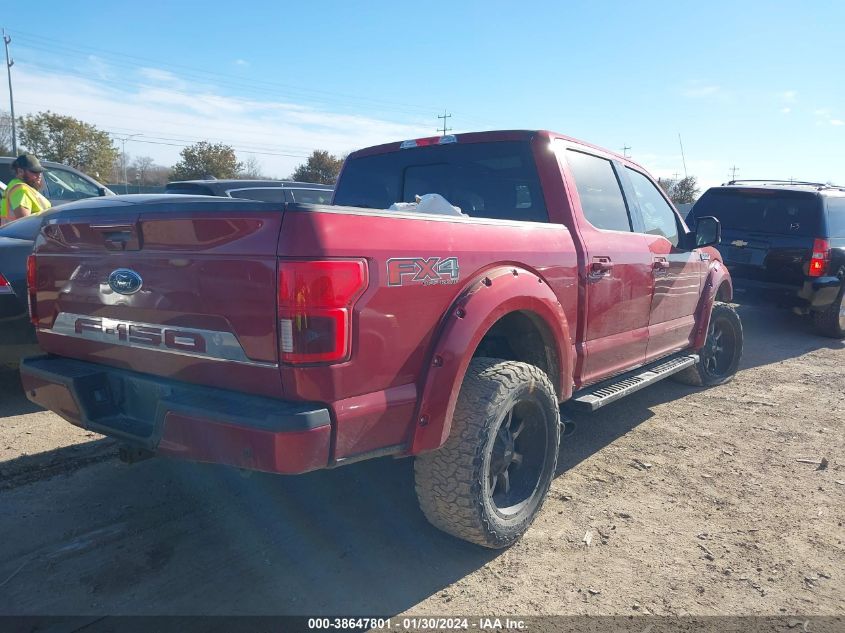 2018 FORD F-150 LARIAT - 1FTEW1E5XJKC81406