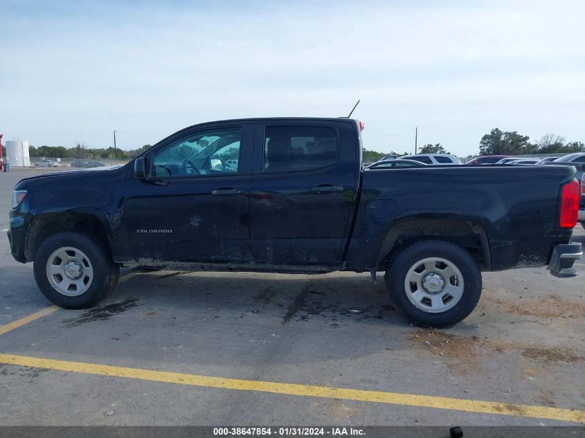 2021 CHEVROLET COLORADO 2WD  SHORT BOX WT - 1GCGSBEA5M1177925