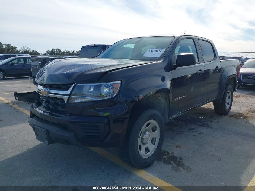 2021 CHEVROLET COLORADO 2WD  SHORT BOX WT - 1GCGSBEA5M1177925