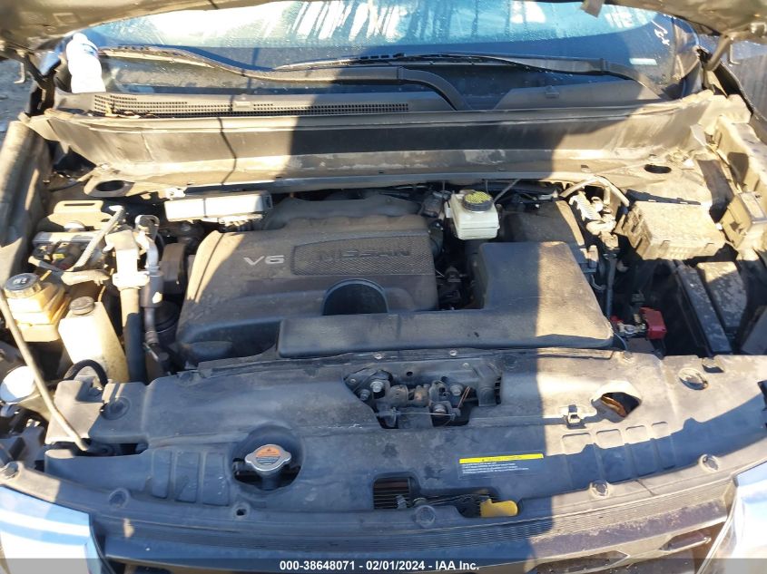 2019 NISSAN PATHFINDER S/SL/SV - 5N1DR2MN4KC587194