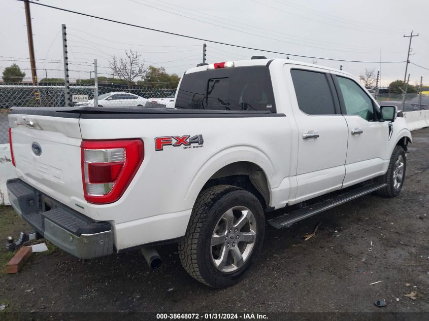 2021 FORD F-150 LARIAT - 1FTFW1E83MFA28147