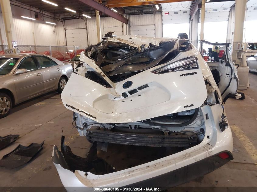 2020 TOYOTA HIGHLANDER HYBRID XLE - 5TDGBRCH7LS508739