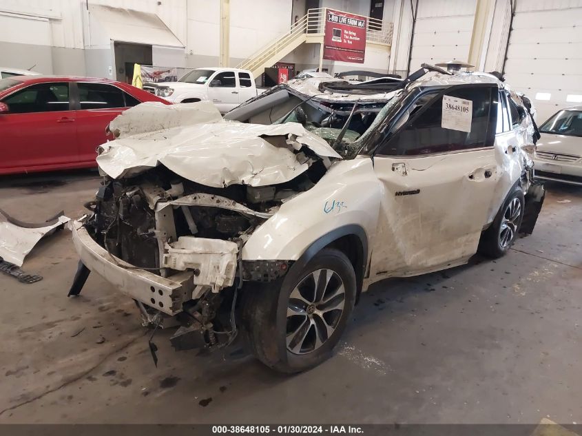 2020 TOYOTA HIGHLANDER HYBRID XLE - 5TDGBRCH7LS508739
