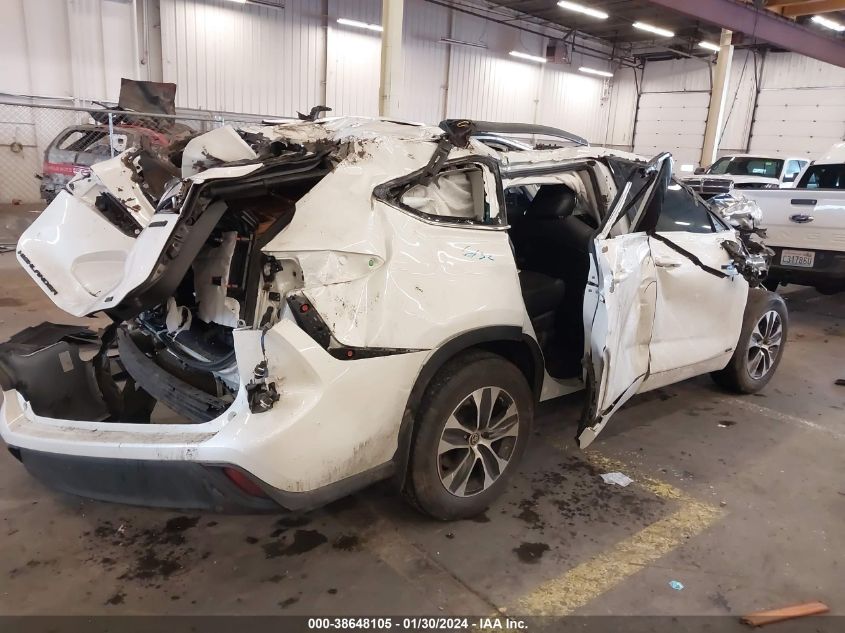 2020 TOYOTA HIGHLANDER HYBRID XLE - 5TDGBRCH7LS508739