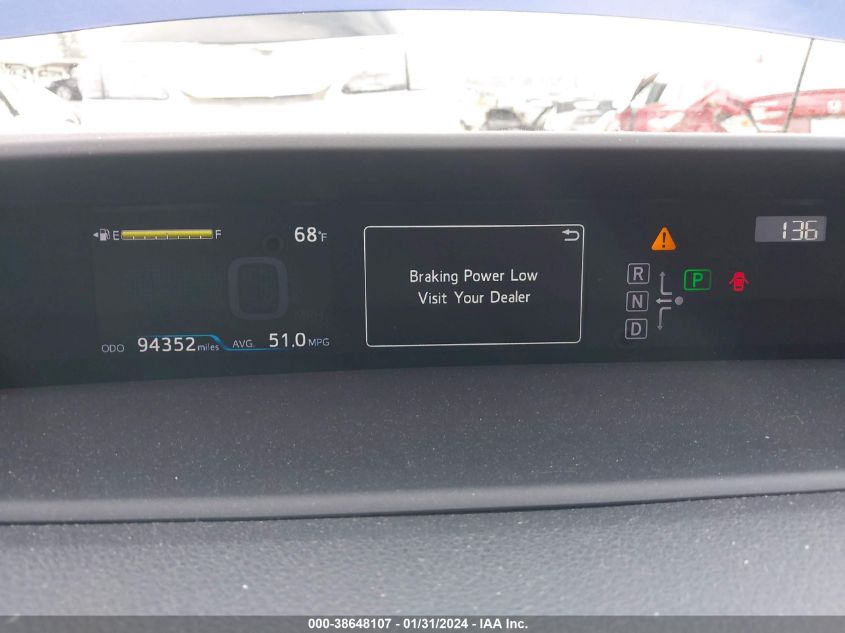 2017 TOYOTA PRIUS TWO - JTDKBRFU7H3553000