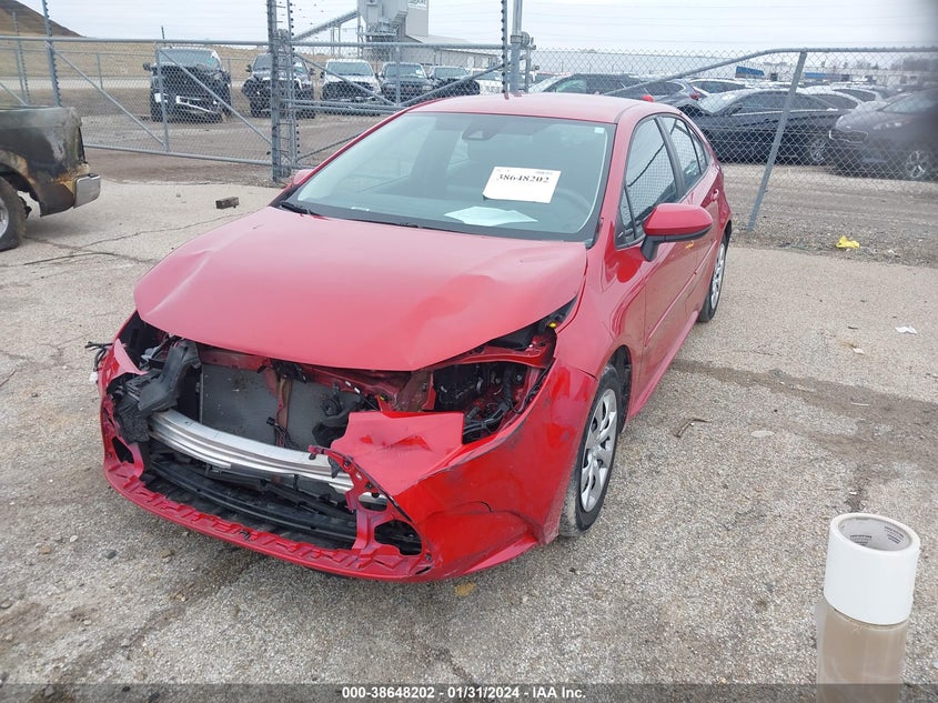 VIN 5YFEPRAEXLP134654 2020 TOYOTA COROLLA LE