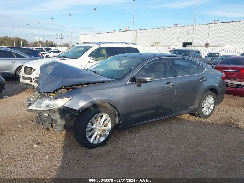 2013 LEXUS ES 300H 300H - JTHBW1GG9D2034110