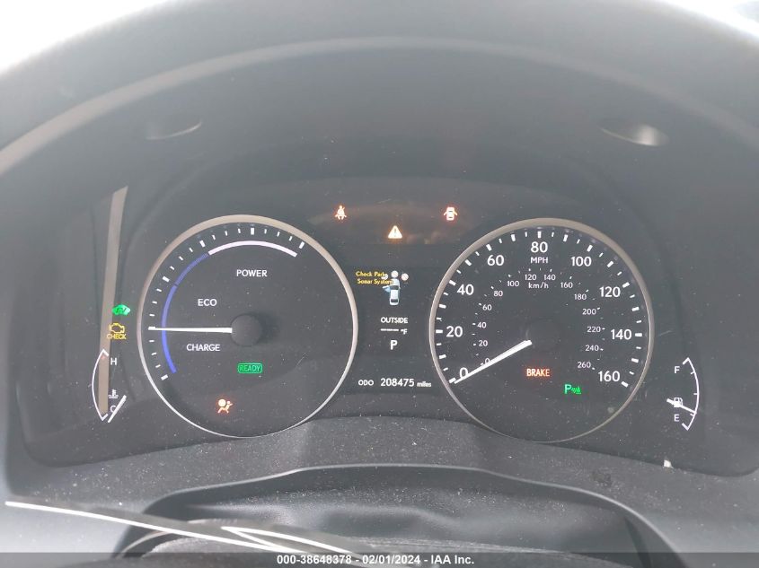 2013 LEXUS ES 300H 300H - JTHBW1GG9D2034110