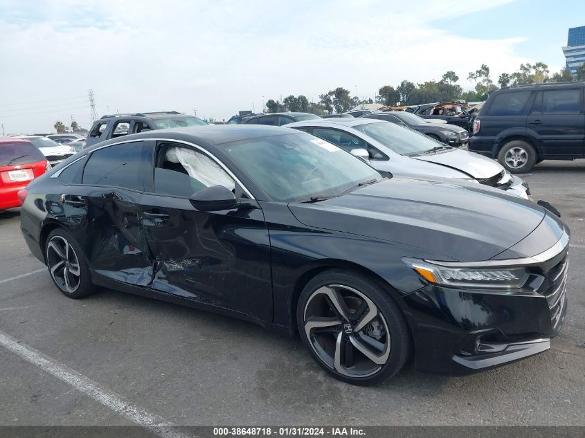 2021 HONDA ACCORD SPORT - 1HGCV1F30MA090547