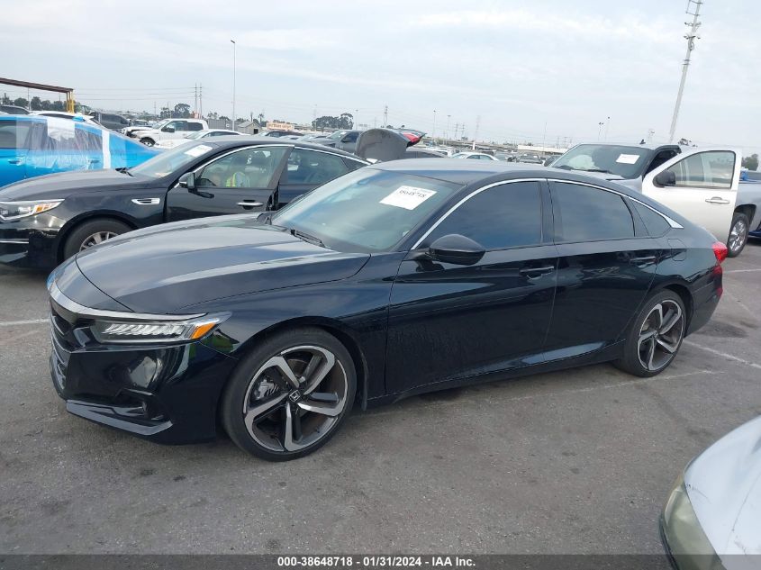 2021 HONDA ACCORD SPORT - 1HGCV1F30MA090547