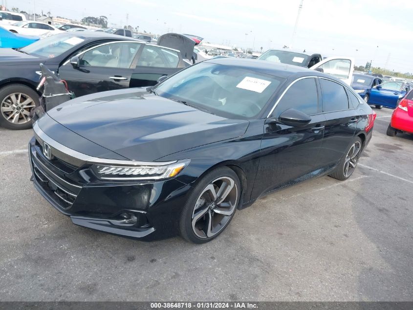 2021 HONDA ACCORD SPORT - 1HGCV1F30MA090547