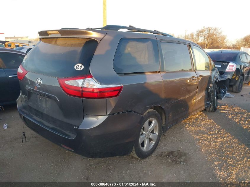 2017 TOYOTA SIENNA LE - 5TDKZ3DC1HS781835
