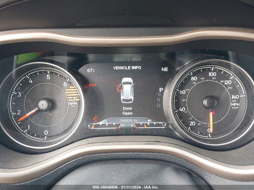 2016 JEEP CHEROKEE LIMITED - 1C4PJLDB1GW165264