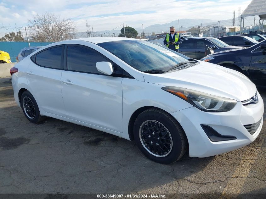 2016 HYUNDAI ELANTRA SE/SPORT/LIMITED - 5NPDH4AEXGH708118