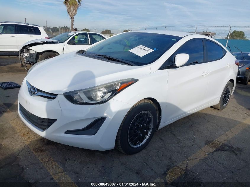 2016 HYUNDAI ELANTRA SE/SPORT/LIMITED - 5NPDH4AEXGH708118