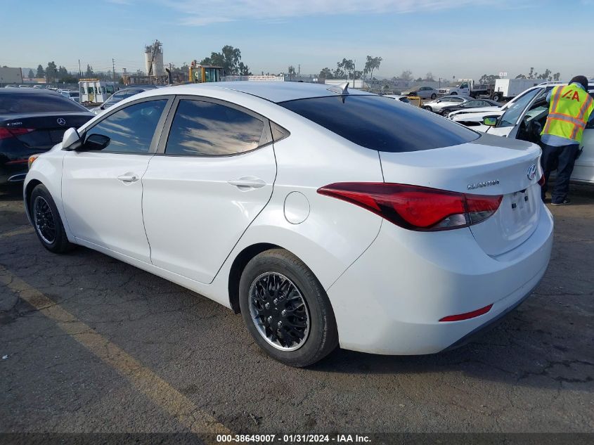 2016 HYUNDAI ELANTRA SE/SPORT/LIMITED - 5NPDH4AEXGH708118