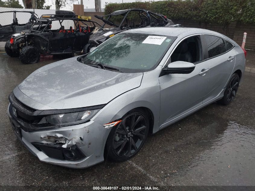 2020 HONDA CIVIC SPORT - 19XFC2F84LE212468