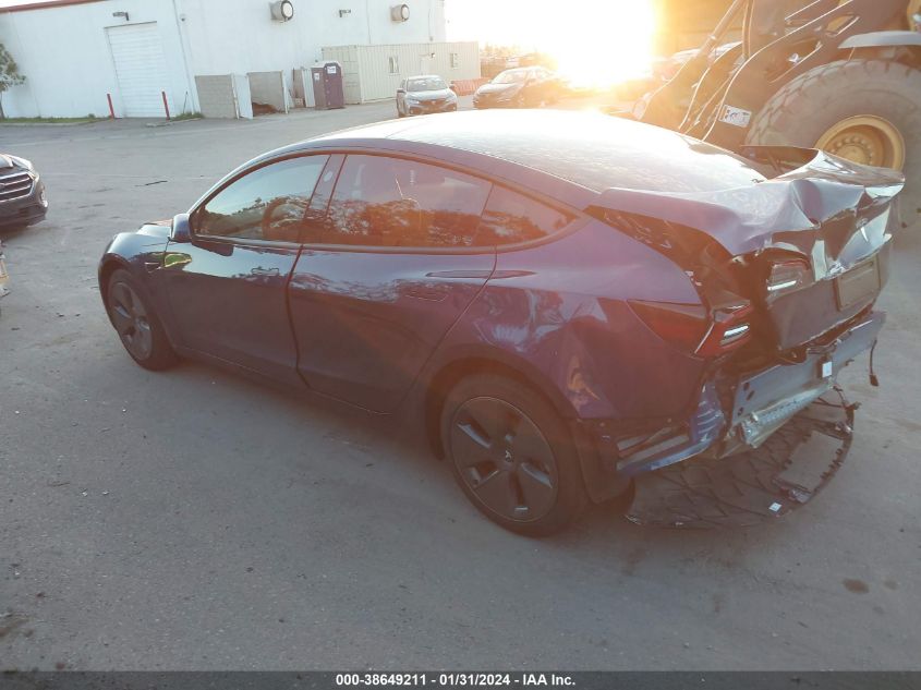 2023 TESLA MODEL 3 REAR-WHEEL DRIVE - 5YJ3E1EA3PF519495