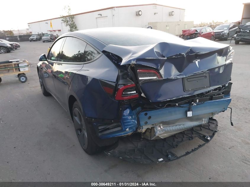 2023 TESLA MODEL 3 REAR-WHEEL DRIVE - 5YJ3E1EA3PF519495