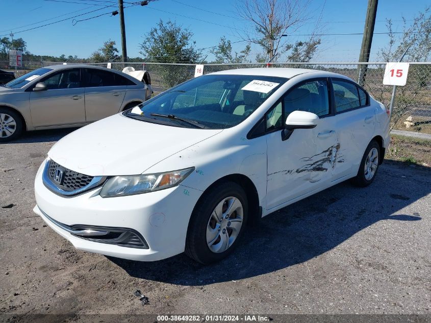 2014 HONDA CIVIC LX - 2HGFB2F58EH514542