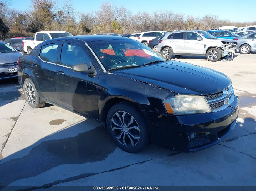 2013 DODGE AVENGER SE - 1C3CDZAB0DN752123