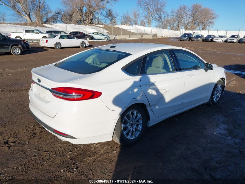 2017 FORD FUSION S - 3FA6P0G75HR386926