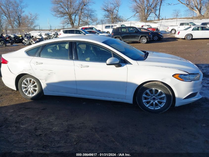 2017 FORD FUSION S - 3FA6P0G75HR386926